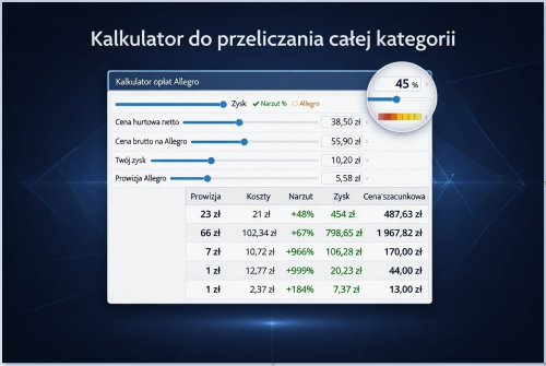 Acernus - Kalkulator prowizji Allegro - subskrypcja - przelicz koszty sprawdź zysk alekalkulator zdjęcie 2026.PNG