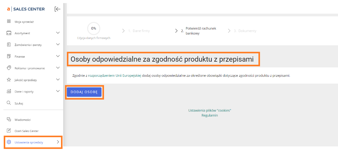 Acernus - Allegro aktualności - osoba odpowiedzialna