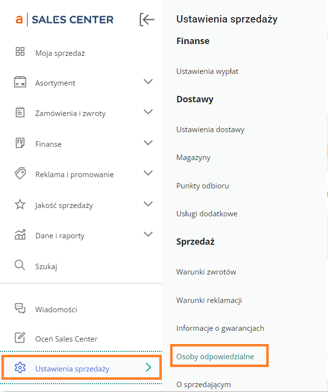 Acernus - Allegro aktualności - osoba odpowiedzialna